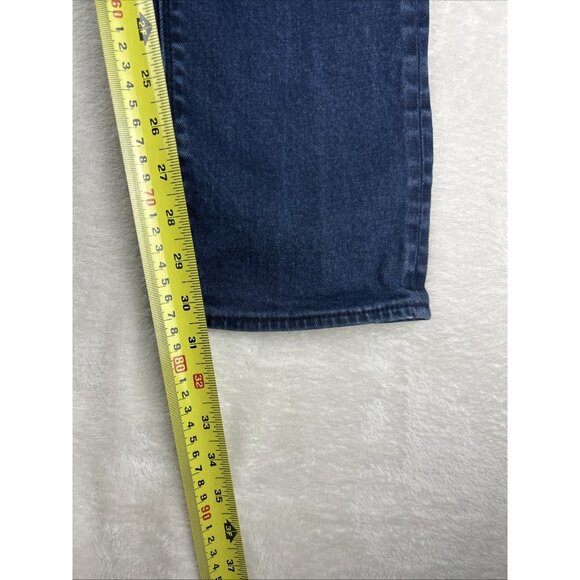 Superdry Mens Jeans 30 X 32 Blue Officer Straight Copper Black Denim Button Fly - Picture 10 of 13